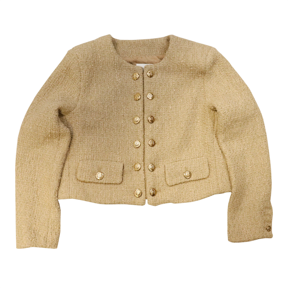 Vintage Celine Paris Tan Womens Blazer Size 36